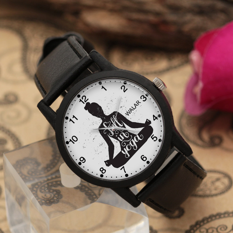 ساعت مچی عقربه ای زنانه والار طرح یوگا کد LF2197