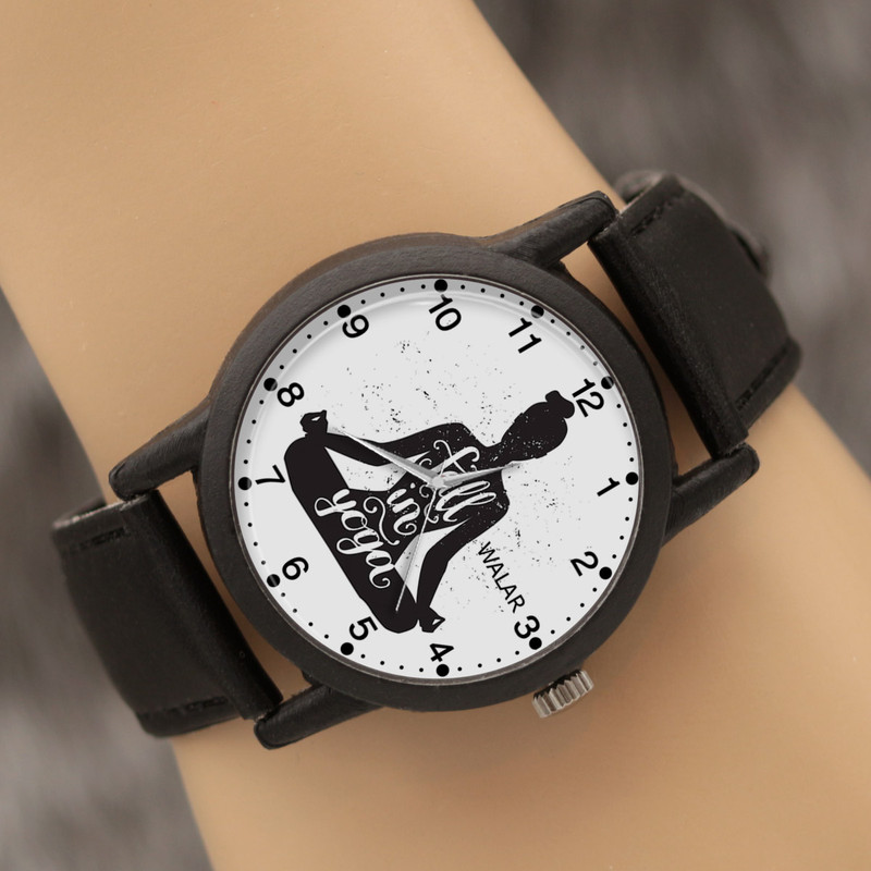 ساعت مچی عقربه ای زنانه والار طرح یوگا کد LF2197