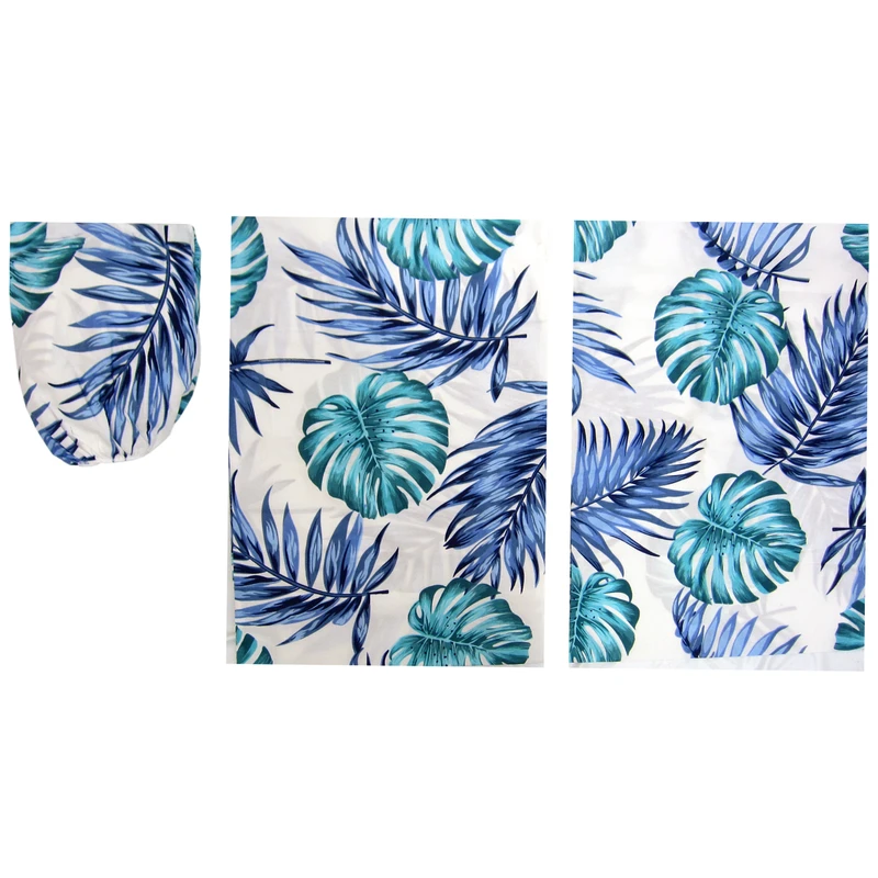 سرویس ملحفه طرح هاوایی مدل LB46 دو نفره 3 تکه