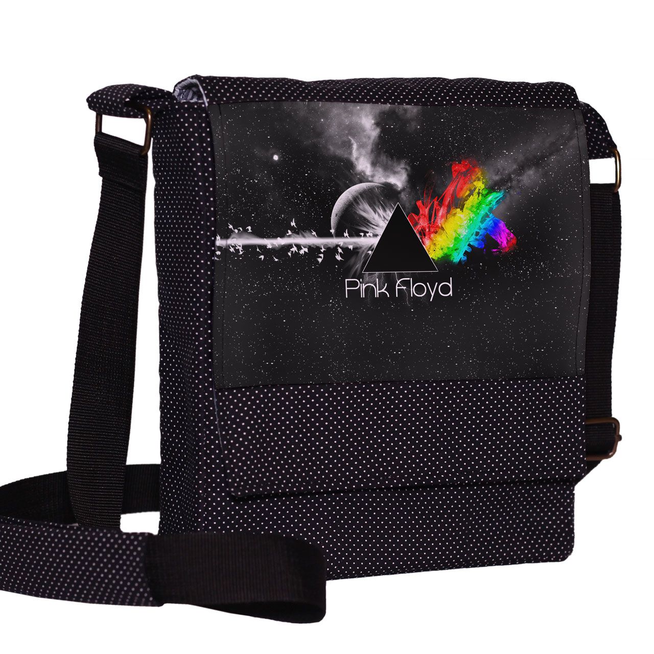 کیف دوشی چی چاپ طرح Pink Floyd کد 65656 -  - 2