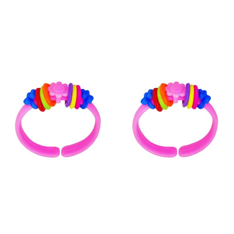 دستبند دخترانه مدل رنگین کمان بسته 2 عددی