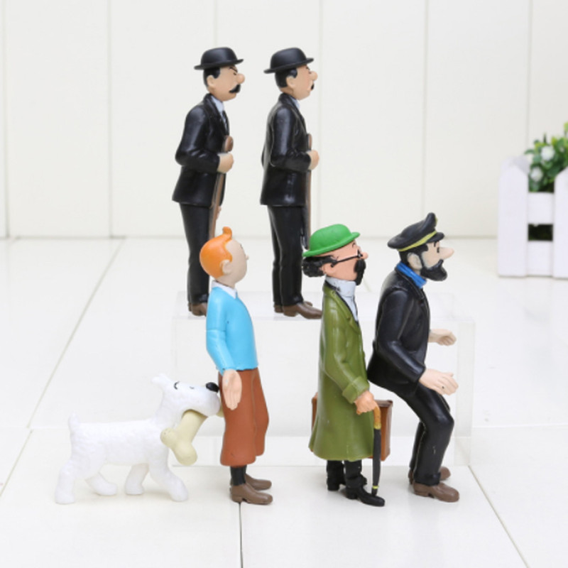 اکشن فیگور طرح تن تن کد 7-2039 بسته 6 عددی