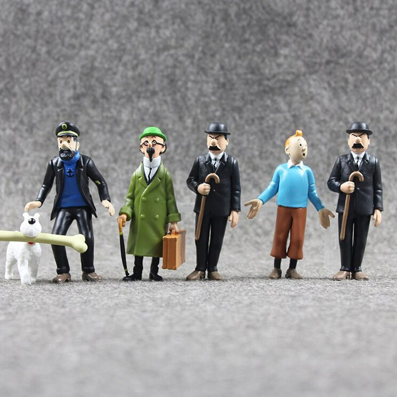 اکشن فیگور طرح تن تن کد 7-2039 بسته 6 عددی