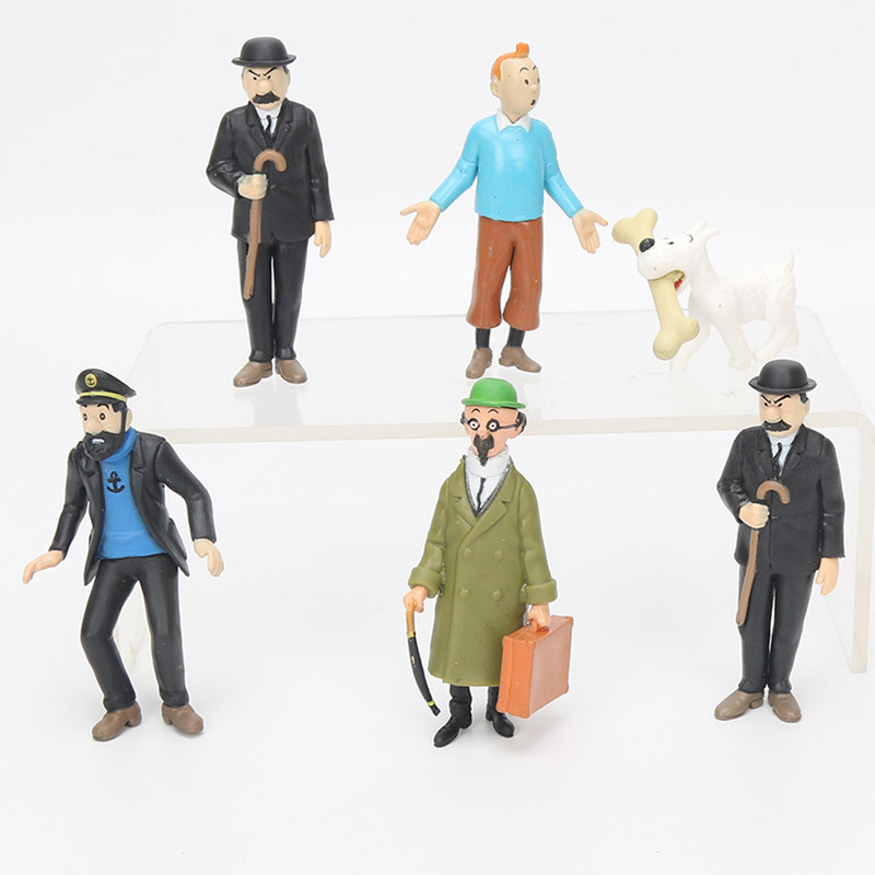 اکشن فیگور طرح تن تن کد 7-2039 بسته 6 عددی