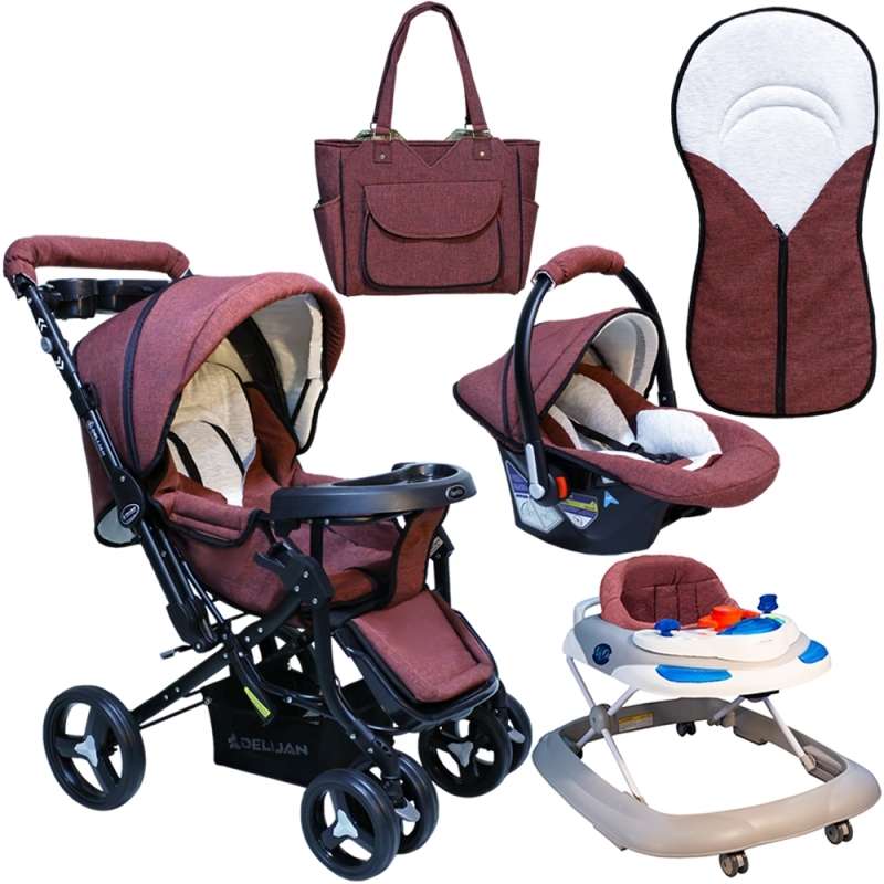 ست کالسکه دلیجان طرح baby4life کد ZR203