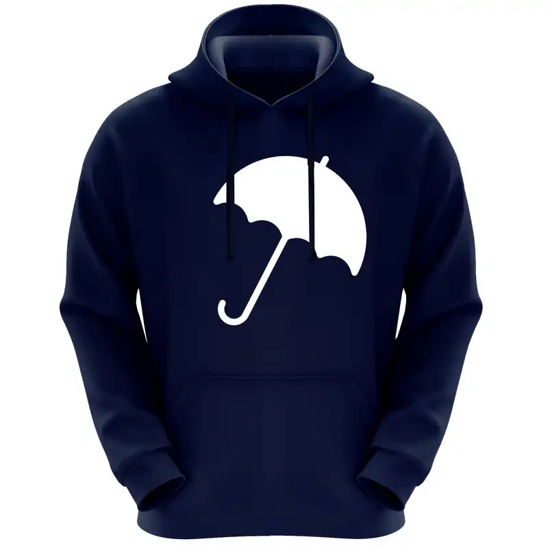 هودی زنانه طرح چتر کد F258 رنگ سرمه ای