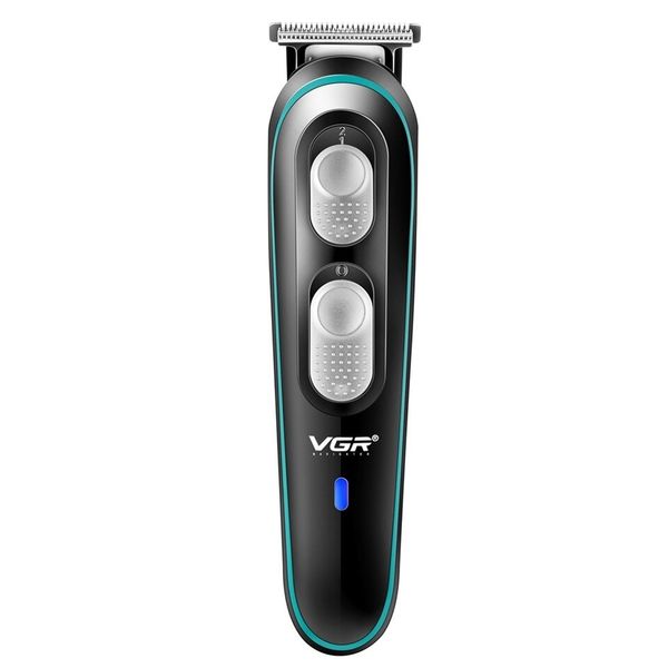 ماشین اصلاح موی صورت وی جی آر مدل V-055، منبع انرژی با باتری قابل شارژ، تکنولوژی اصلاح به صورت برش مستقیم، اندازه اصلاح ۰-۱۰ میلی‌متر، مدت زمان شارژ 90 دقیقه و مدت زمان استفاده پس از شارژ 120 دقیقه، به همراه روغن