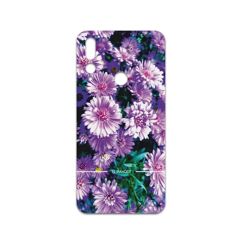 برچسب پوششی ماهوت مدل Purple-Flower مناسب برای گوشی موبایل هوآوی Y9 Prime 2019