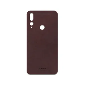MAHOOT Matte-Dark-Brown-Leather Cover Sticker for Huawei Y9 Prime 2019
