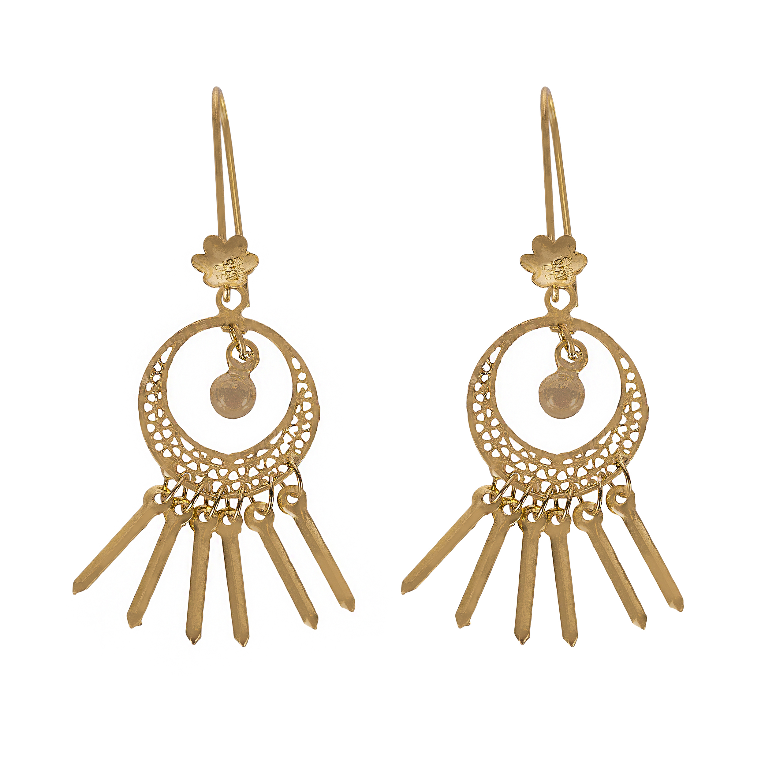 گوشواره طلا 18 عیار زنانه کد EA198