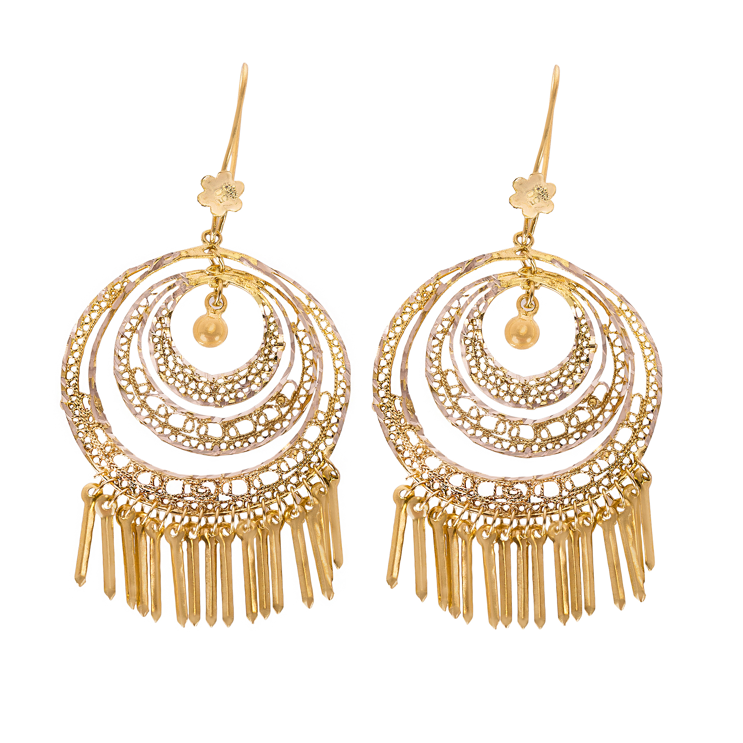 گوشواره طلا 18 عیار زنانه کد EA202