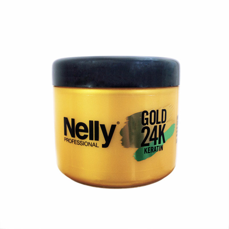 ماسک مو نلی مدل گلد کراتین حجم 500 میلی لیتر