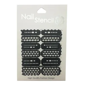 شابلون طراحی ناخن نیل استنسیل کد 0011