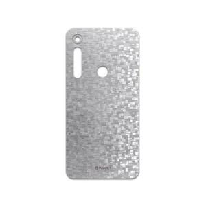 MAHOOT Silver-Silicon Cover Sticker for Motorola One Macro