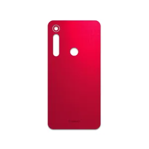 MAHOOT Matte-Warm-Red Cover Sticker for Motorola One Macro