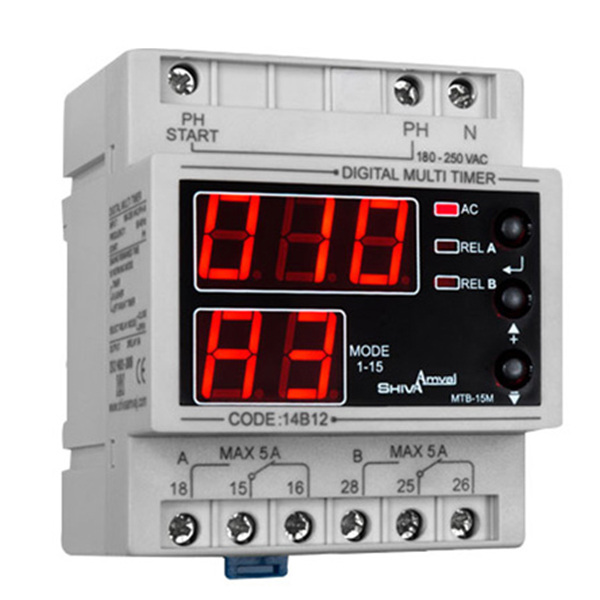مولتی تايمر ديجيتال شيوا امواج مدل MTB-15M