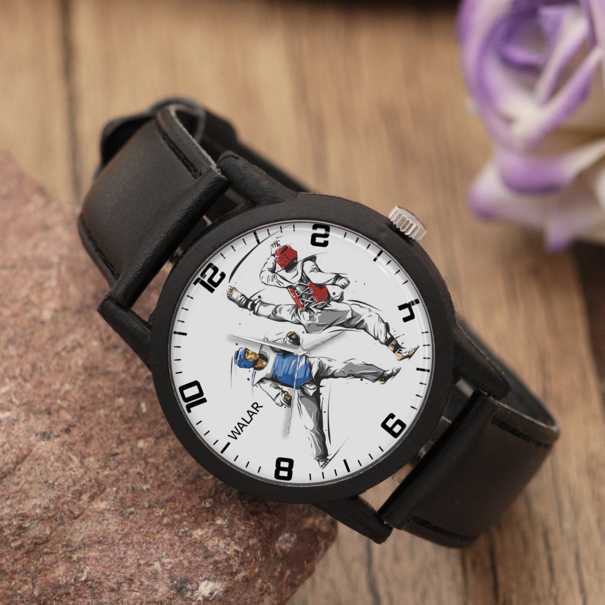 ساعت مچی عقربه ای والار طرح تکواندو کد LF2212 -  - 2