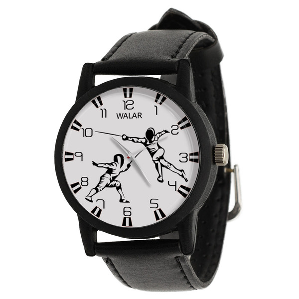 ساعت مچی عقربه ای والار طرح شمشیر بازی کد LF2214