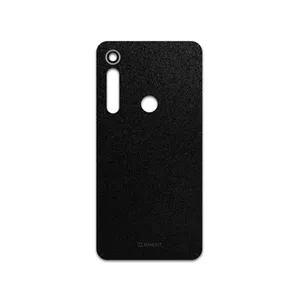 MAHOOT Black-Suede Cover Sticker for Motorola One Macro