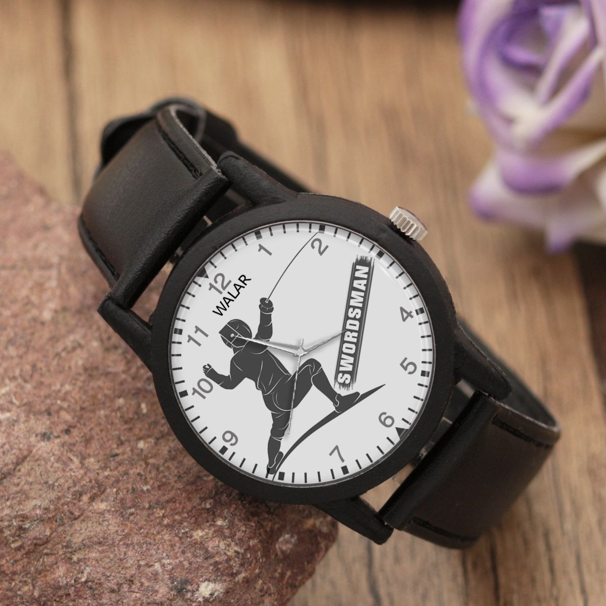 ساعت مچی عقربه ای والار طرح شمشیر بازی کد LF2215 -  - 2