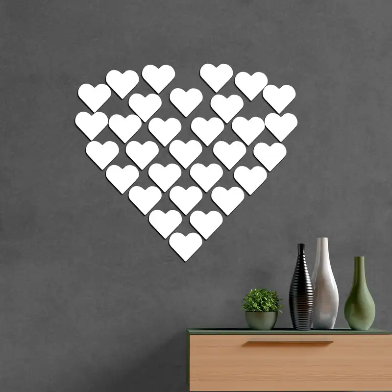 آینه فیلی طرح قلب کد PG011