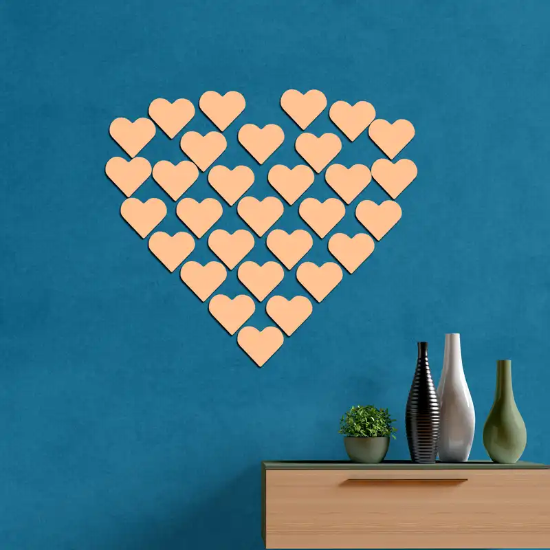 آینه فیلی طرح قلب کد PG011