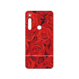 MAHOOT Red-Flower Cover Sticker for Motorola One Macro