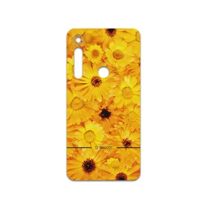 MAHOOT Yellow-Flower Cover Sticker for Motorola One Macro