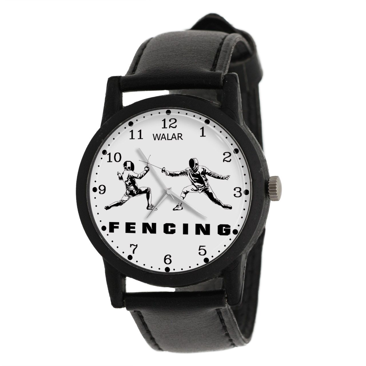 ساعت مچی عقربه ای زنانه و مردانه والار طرح شمشیر بازی کد LF2235 -  - 1