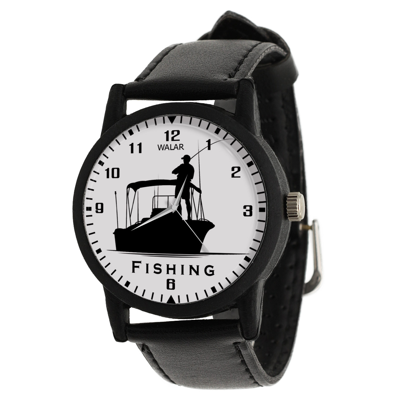 ساعت مچی عقربه ای والار طرح ماهیگیری کد LF2236