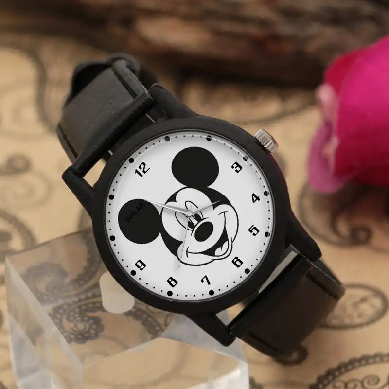 ساعت مچی عقربه ای زنانه و مردانه والار طرح میکی موس کد LF2238