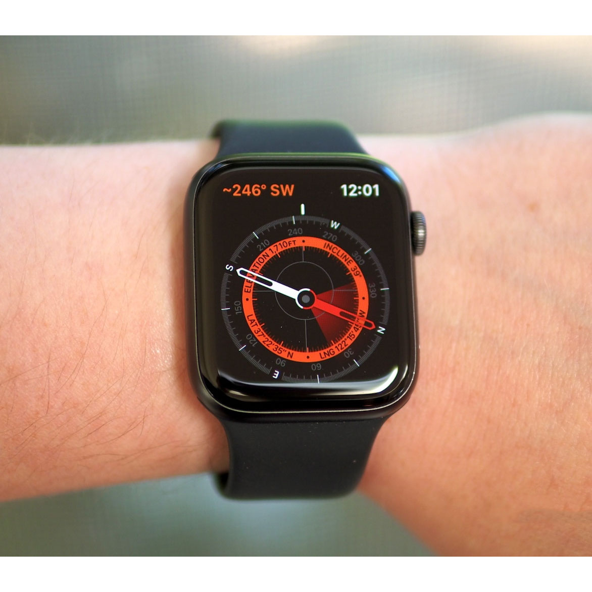 ساعت هوشمند اپل واچ سری 5 مدل 44m Aluminum Case Black Sport Silicon Band -  - 5
