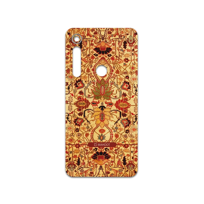برچسب پوششی ماهوت مدل Persian-Carpet-Yellow مناسب برای گوشی موبایل موتورولا One Macro