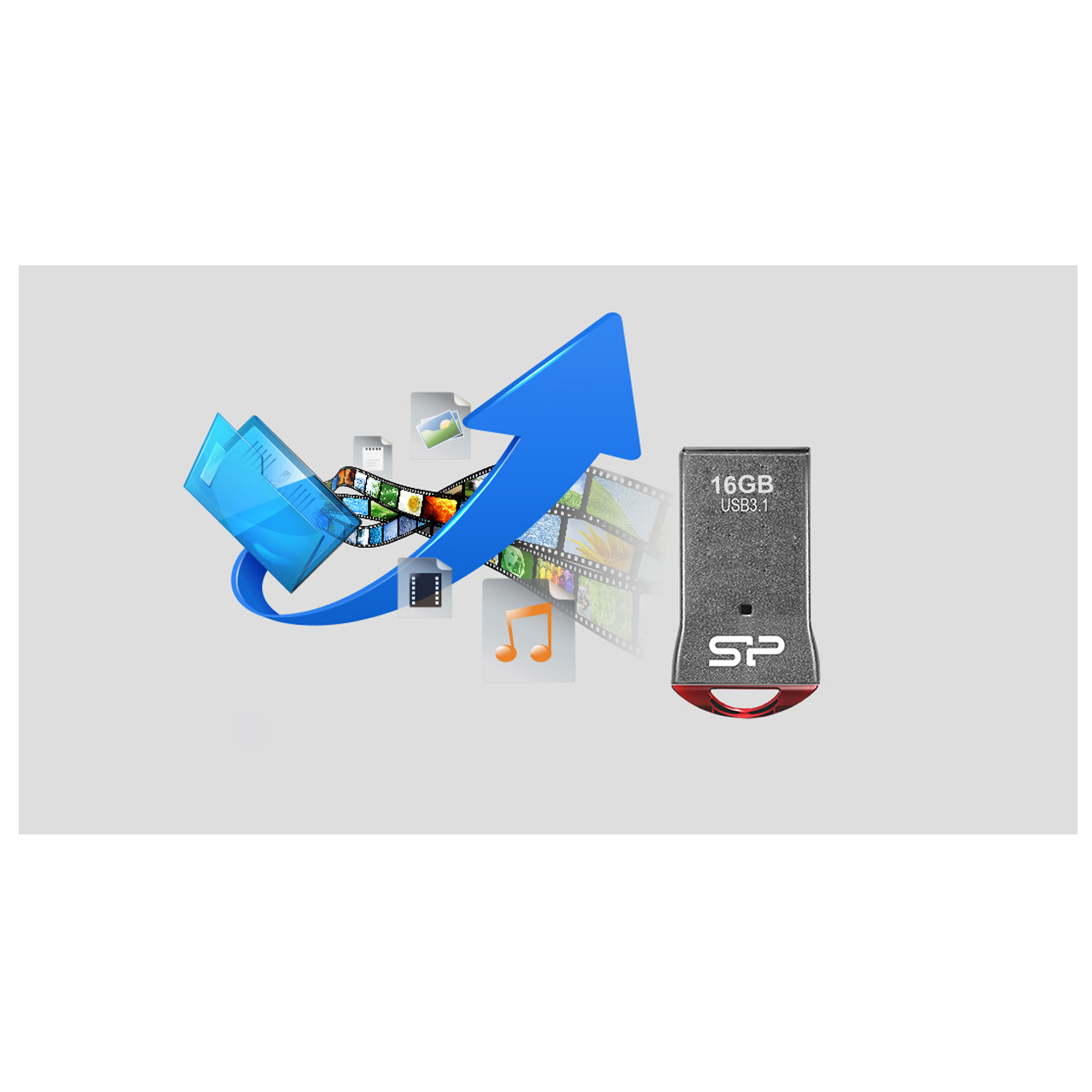 فلش مموری سیلیکون پاور مدل Jewel J01 ظرفیت 16 گیگابایت