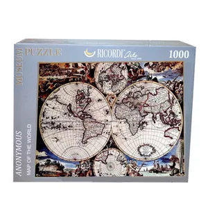 پازل 1000 تکه ریکوردی طرح نقشه جهان کد 110