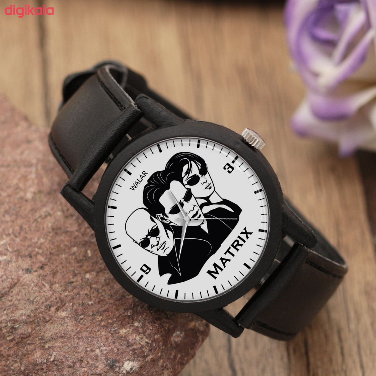 ساعت مچی عقربه ای والار طرح ماتریکس کد LF2284