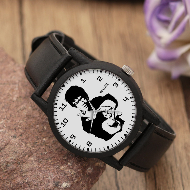 ساعت مچی عقربه ای والار طرح بروسلی کد LF2287