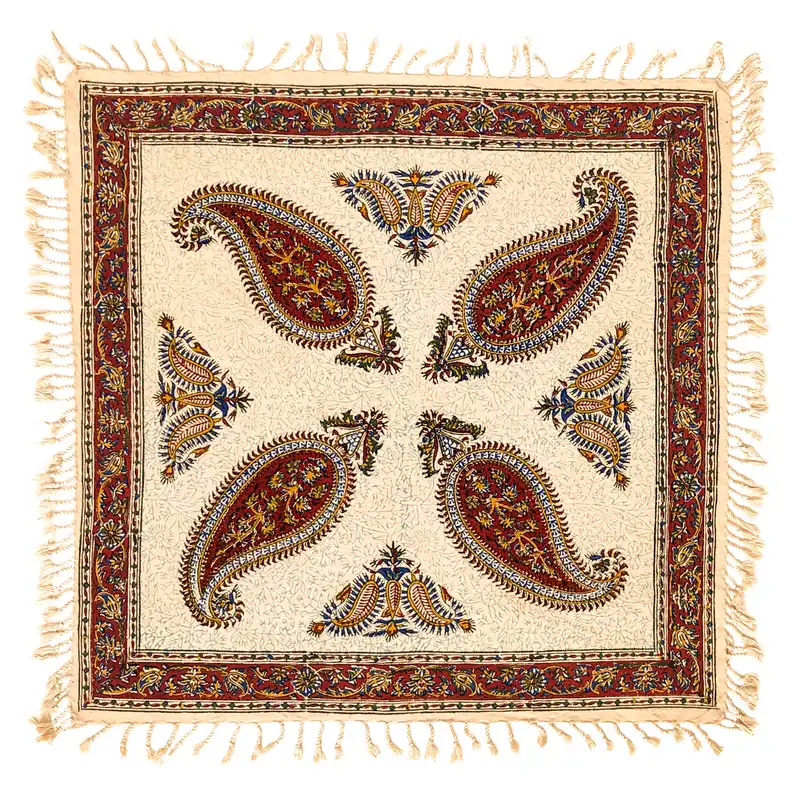 رومیزی قلمکار عطریان طرح پته لپی مدل G244