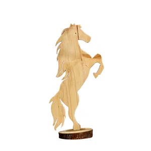 مجسمه چوبی طرح اسب کد 022