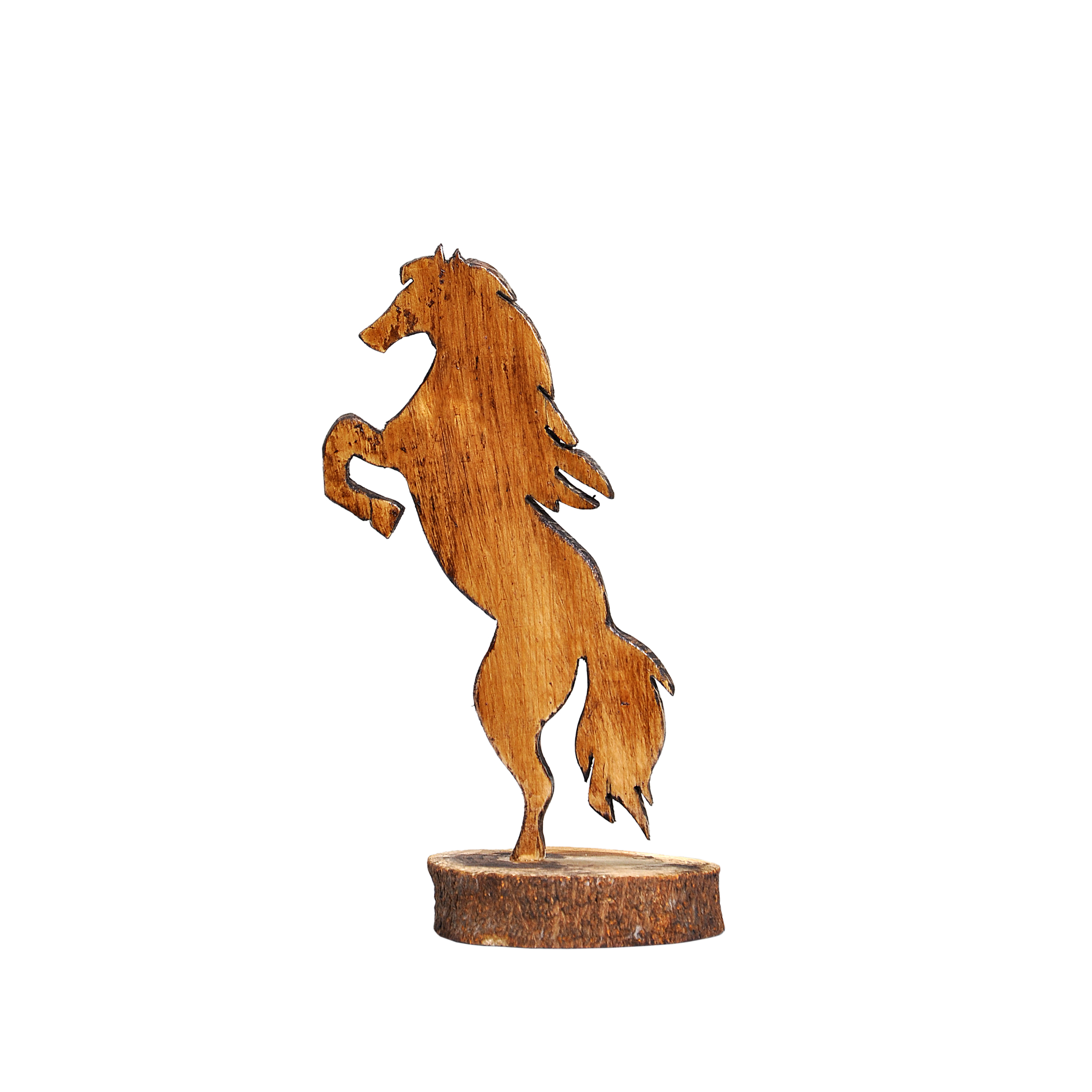 مجسمه چوبی طرح اسب کد 022ghk