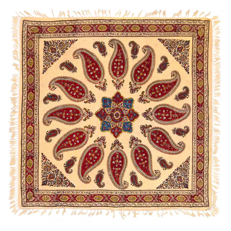 سفره قلمکار عطریان طرح بته جقه کد G369