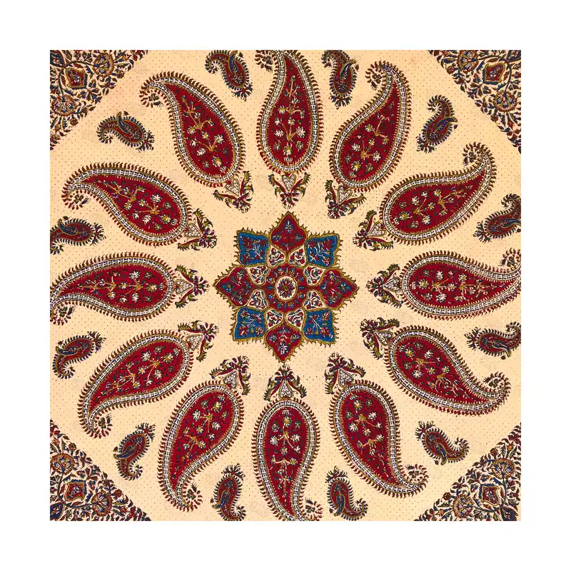 سفره قلمکار عطریان طرح بته جقه کد G369