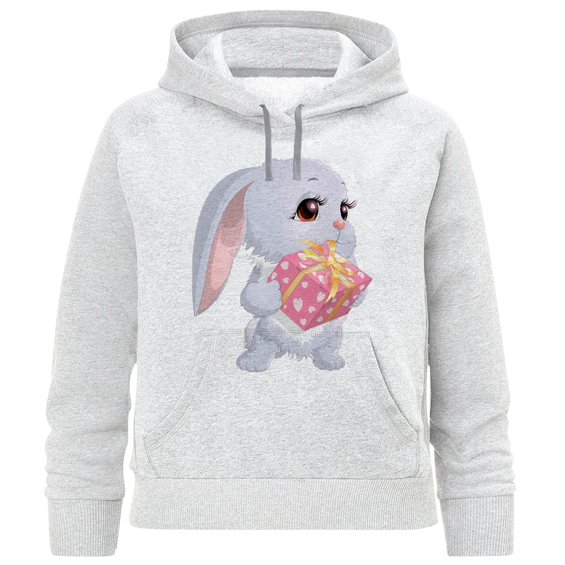 هودی دخترانه طرح خرگوش و کادو کد F462