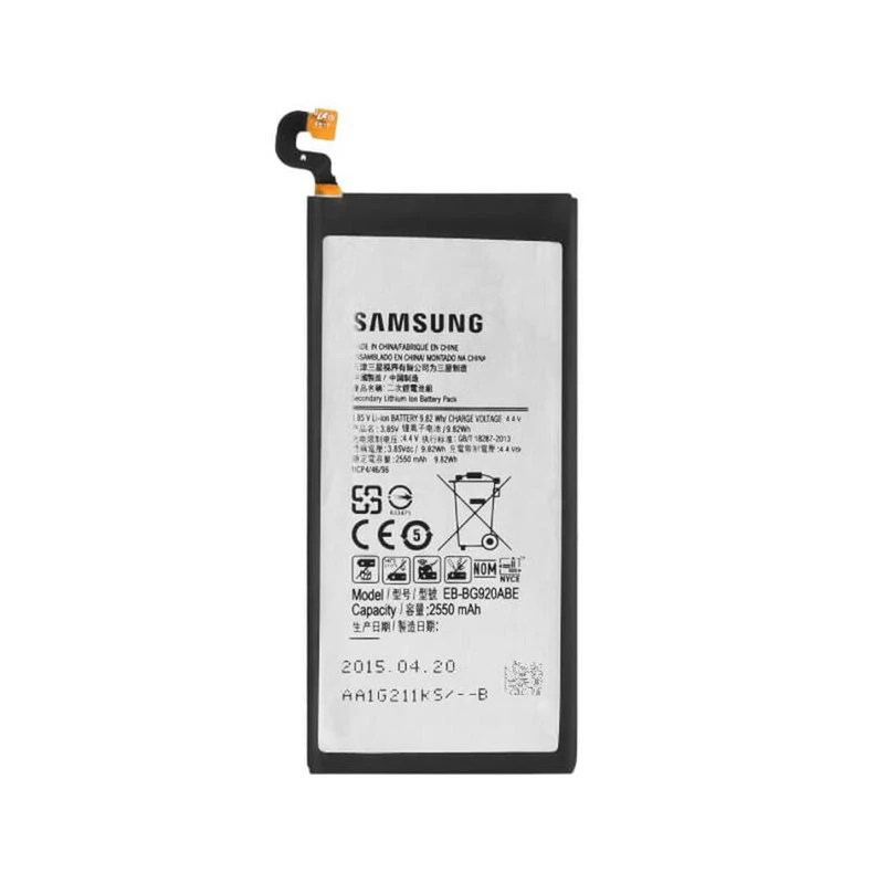 باتری موبایل مدلEB-BG920ABE ظرفیت2250 میلی امپر ساعت مناسب برای گوشی موبایل سامسونگ Galaxy S6