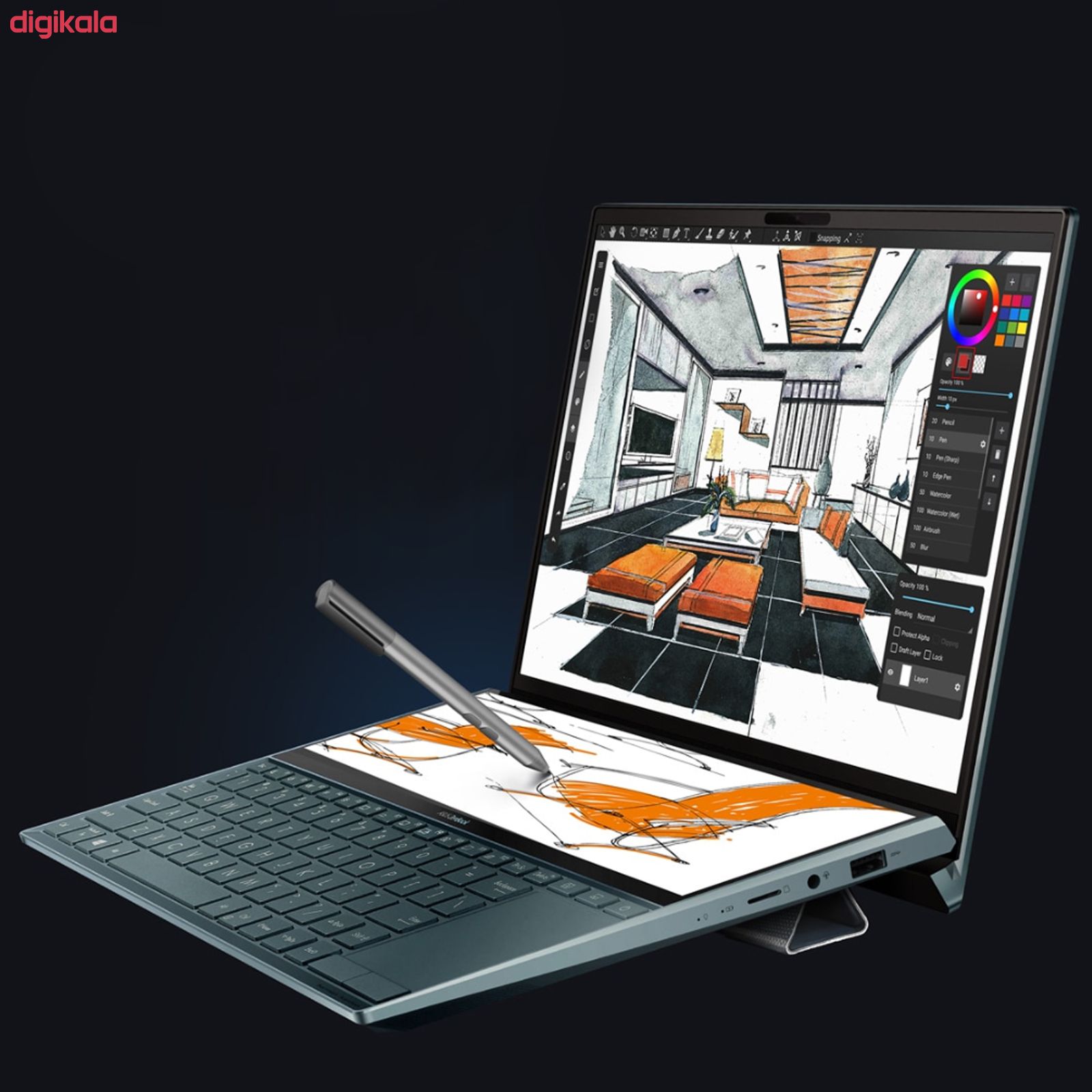 لپ تاپ 14 اینچی ایسوس مدل ZenBook Duo UX481FLC-BM039T main 1 11