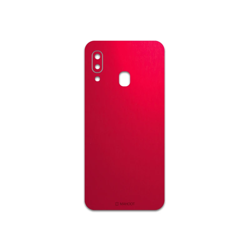 برچسب پوششی ماهوت مدل Matte-Warm-Red مناسب برای گوشی موبایل سامسونگ Galaxy A20e