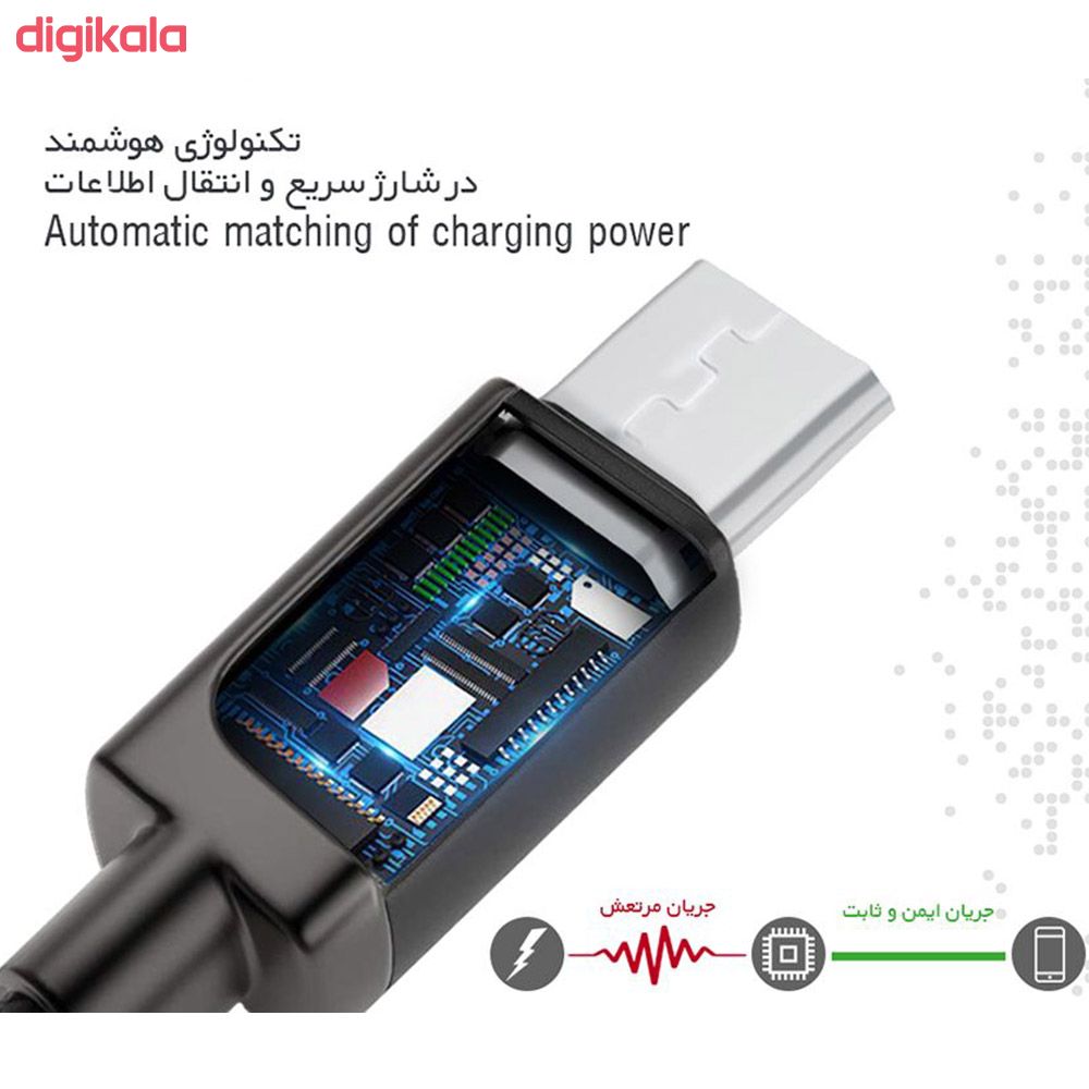 مشخصات قیمت و خرید کابل تبدیل Usb به Microusb بیاند مدل Ba 321 طول 1 متر دیجی کالا