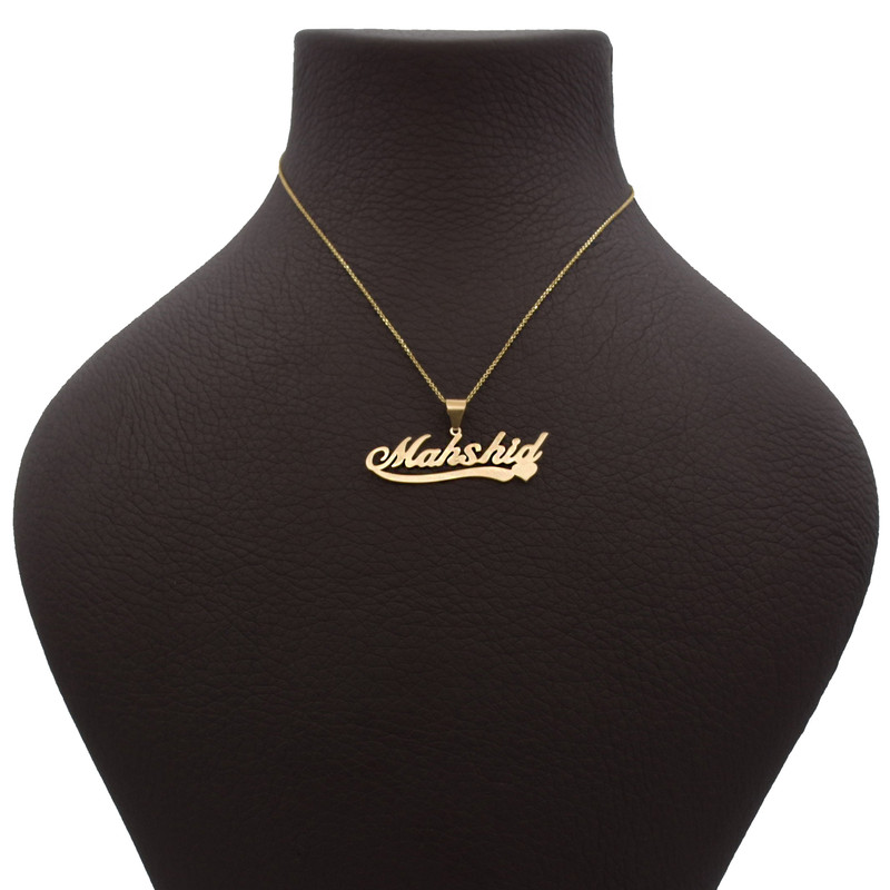 گردنبند طلا 18 عیار زنانه آمانژ طرح مهشید کد 890D3294