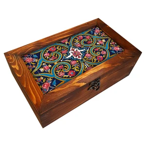 جعبه هدیه چوبی کد BG23