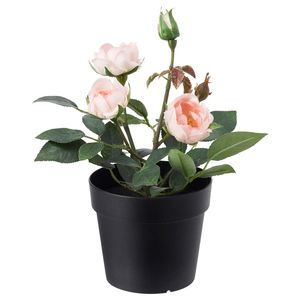 گلدان به همراه گل مصنوعی ایکیا مدل 003.953.13 Fejka
